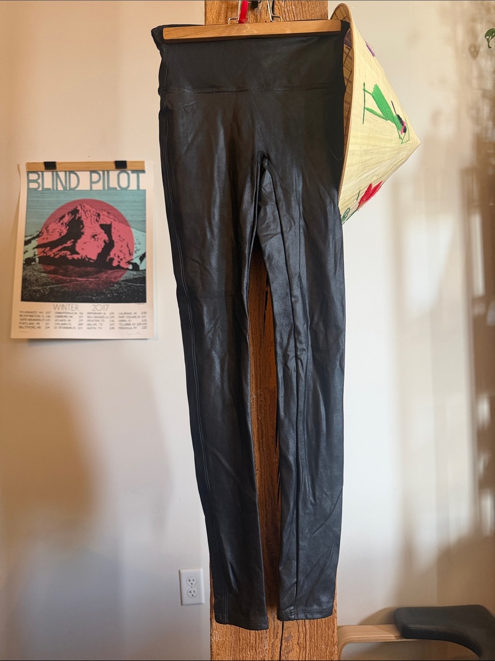 NWOT Spanx Faux Leather Cropped high waisted leggings